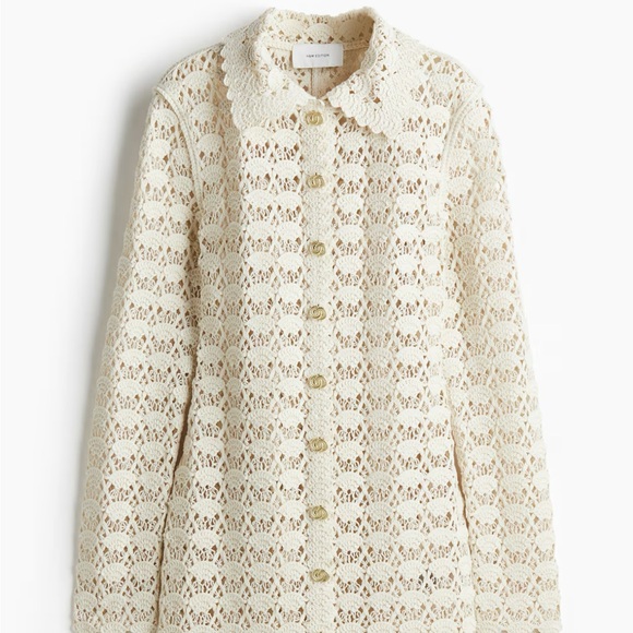 H&M Edition Cream Crochet-look dress - Picture 7 of 8